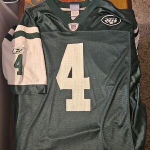 Brett Farve ONFIELD Reebok Green and White Jets Jersey